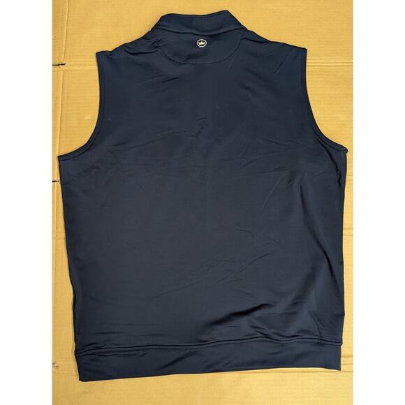 PETER MILLAR Galway UPF 50+ Stretch Loop French Terry Quarter-Zip Vest Large - Picture 3 of 8